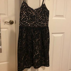Express black lace dress